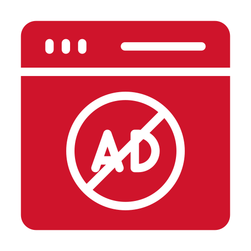 You will not be distracted by any adverts. You can concentrate completely on the tests.